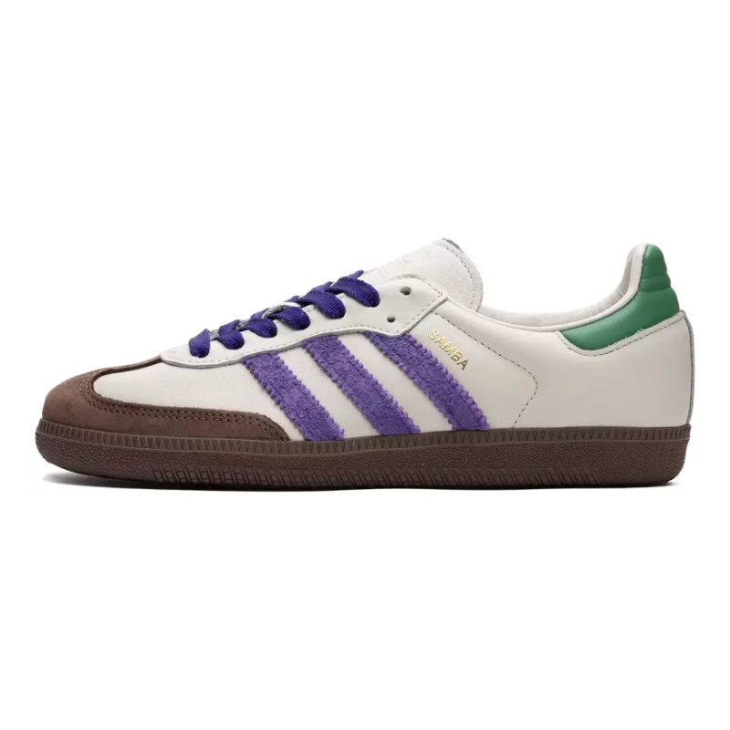 Adidas Samba OG – Off White Core Purple Green Brown