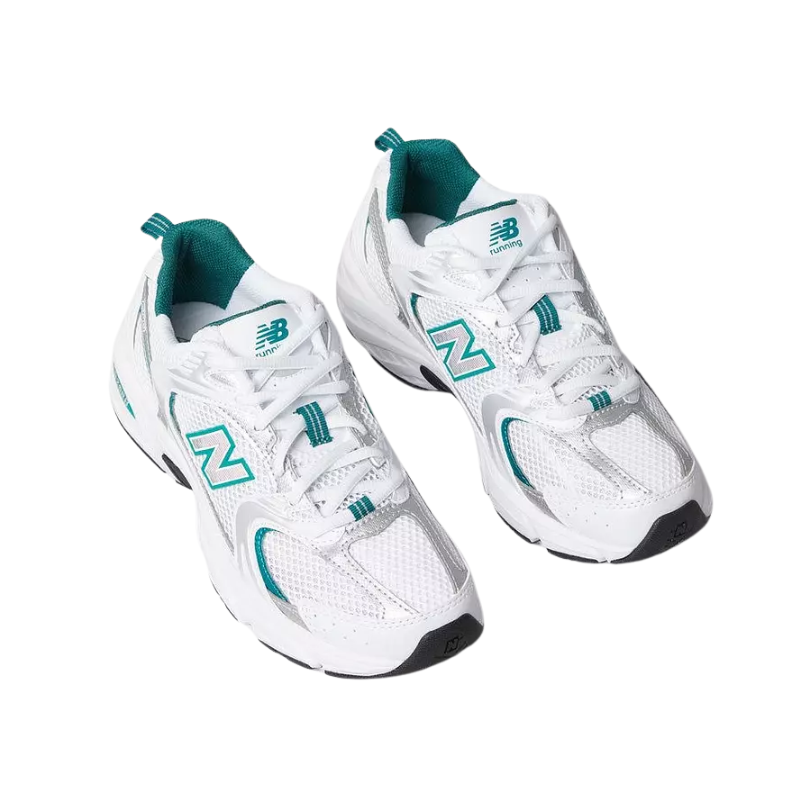 New Balance 530 – White Silver Green