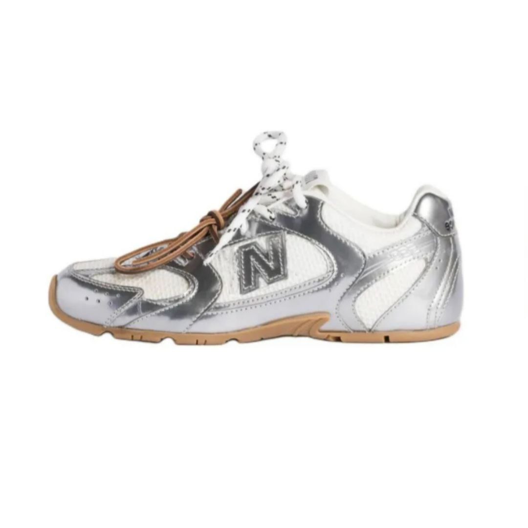 New balance  x miu miu SL metallic silver